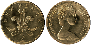 1980 New Two Pence